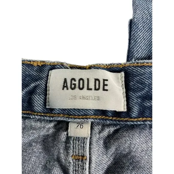 Agolde Organic Mid Denim Rami Carpenter Denim Jeans Size 26 - Picture 5 of 6